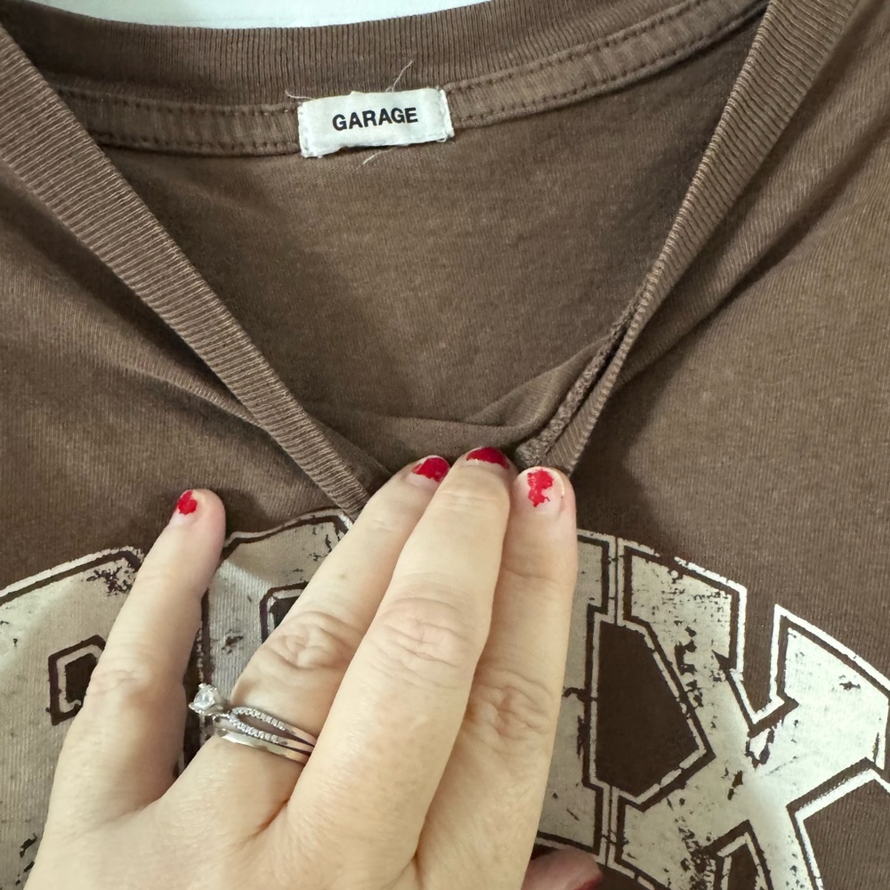 Garage Chocolate Brown Short Sleeve Tee